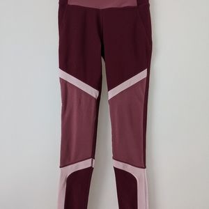 Mondetta size small petite burgundy pink leggings